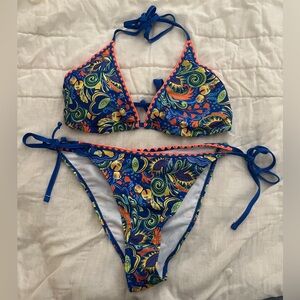 Women’s Colorful Paisley Bikini Set